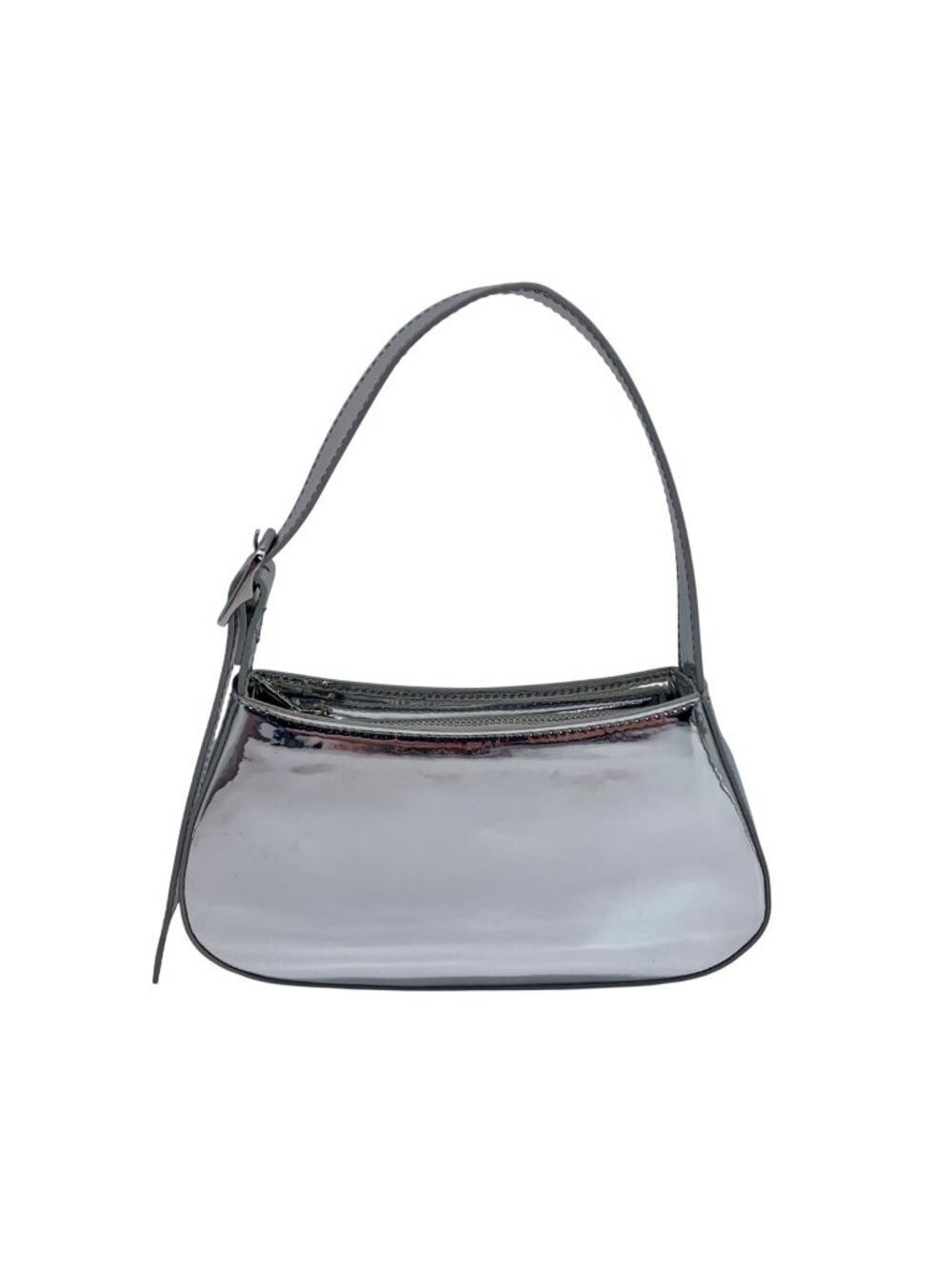 Aqua Silver Metallic Mini Handbag